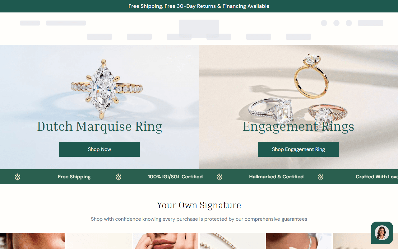 Caratstone website preview