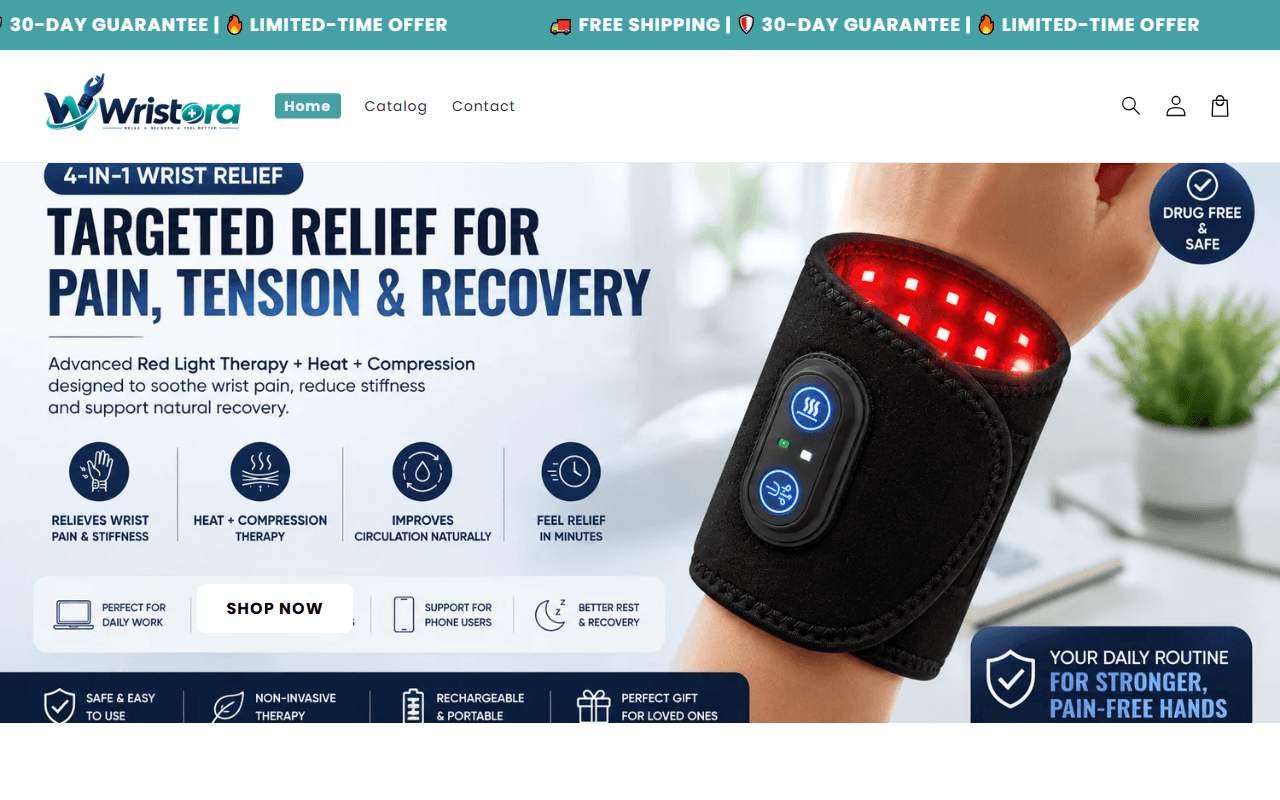 Wristora website preview